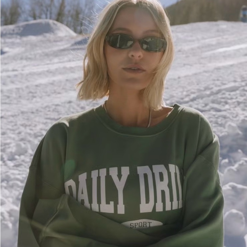 Green Daily Drills Crewneck Sweatshirt